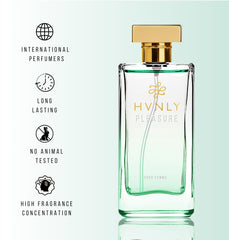 HVNLY Pleasure EDP packaging box image signals gift-ready presentation