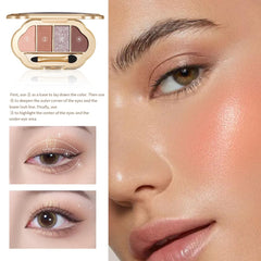 Hxssll neutral nude palette includes rose silver shimmer for subtle glow.