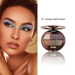 Hxssll Shimmer Eyeshadow Palette close-up highlights metallic textures for bold looks.