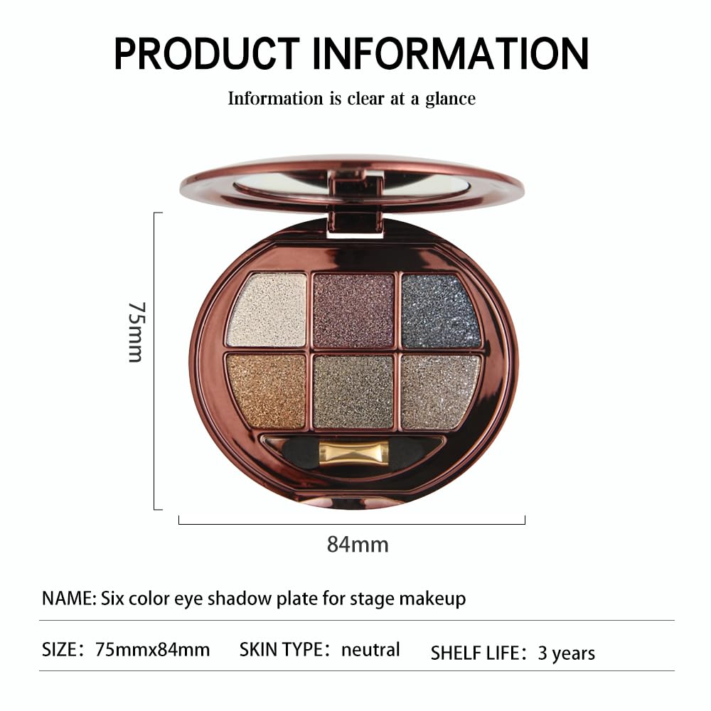 Hxssll Shimmer Eyeshadow Palette travel-friendly compact fits in a purse.