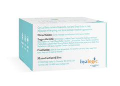 Hyalogic HA Lip Balm close-up texture showing non-sticky hydration.