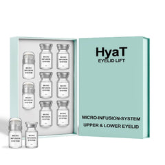 HYAT Eyelid Lift Serum bottle close-up for targeted upper and lower lid care.