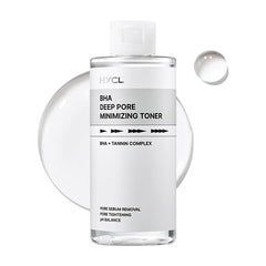 HYCL BHA Blackhead Power Toner bottle showcased for daily skincare routine.