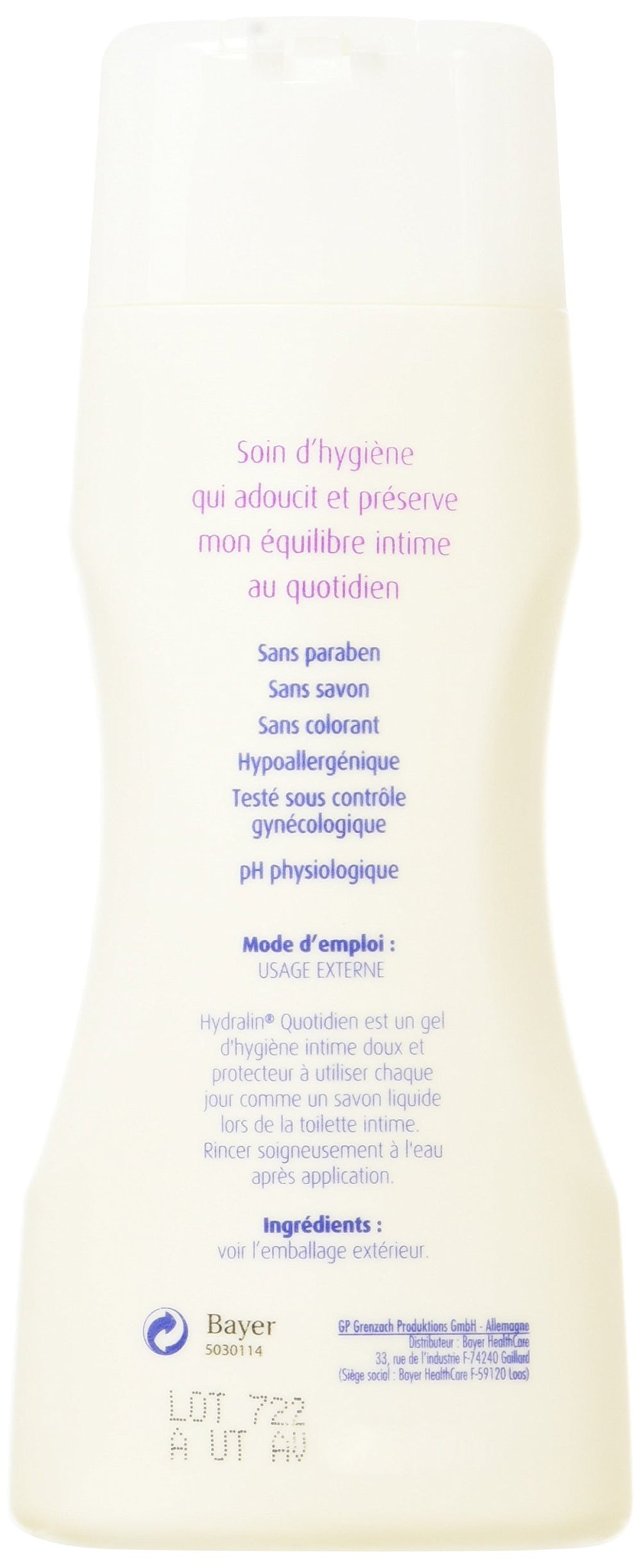 Hydralin Apaisa Soothing Solution pump applicator delivering gentle, controlled use.
