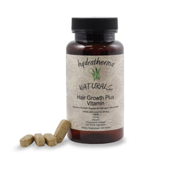 Hydratherma Naturals Hair Growth Plus bottle for daily hair support.
