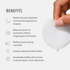 HydroPeptide Clarifying Toner Pad in use demonstrates easy daily application.