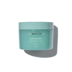 HydroPeptide Clarifying Toner Pads packaging suggests premium balance for daily skincare.