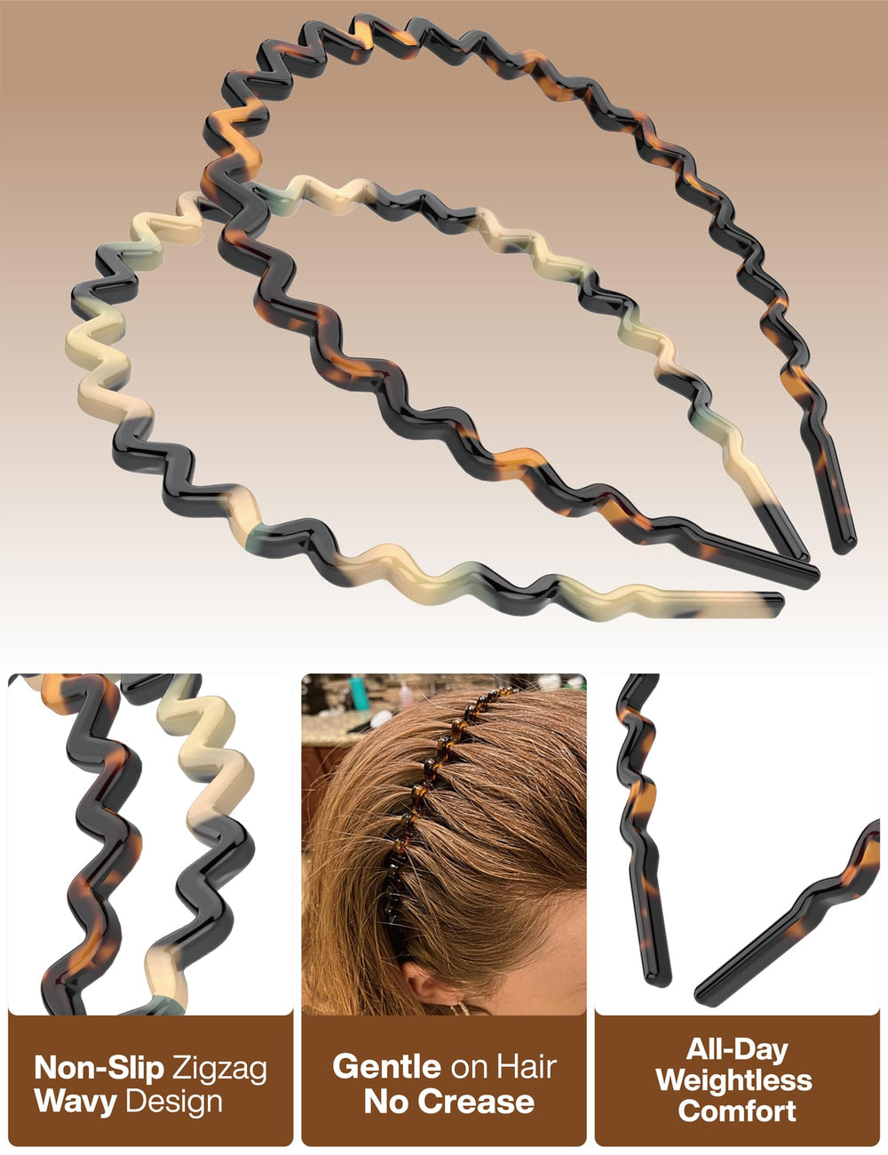 HYFEEL close-up of non-slip design showing secure grip on hair