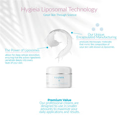 Hygieia silky texture being spread across skin for smooth application