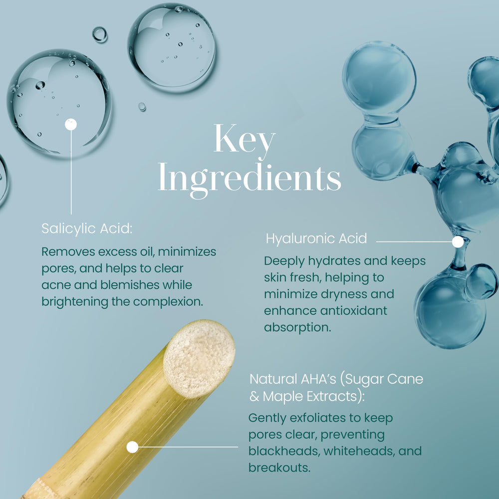 Hylunia Alpha Hydroxy Acids exfoliation promotes smoother, brighter complexion.