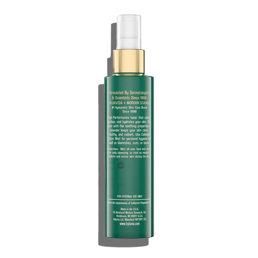 Hylunia Colloidal Silver Mist Toner spray used for refreshing skin