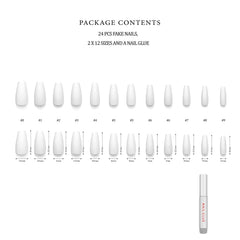 Hypnaughty Santorini nails on hand showing medium-long coffin shape