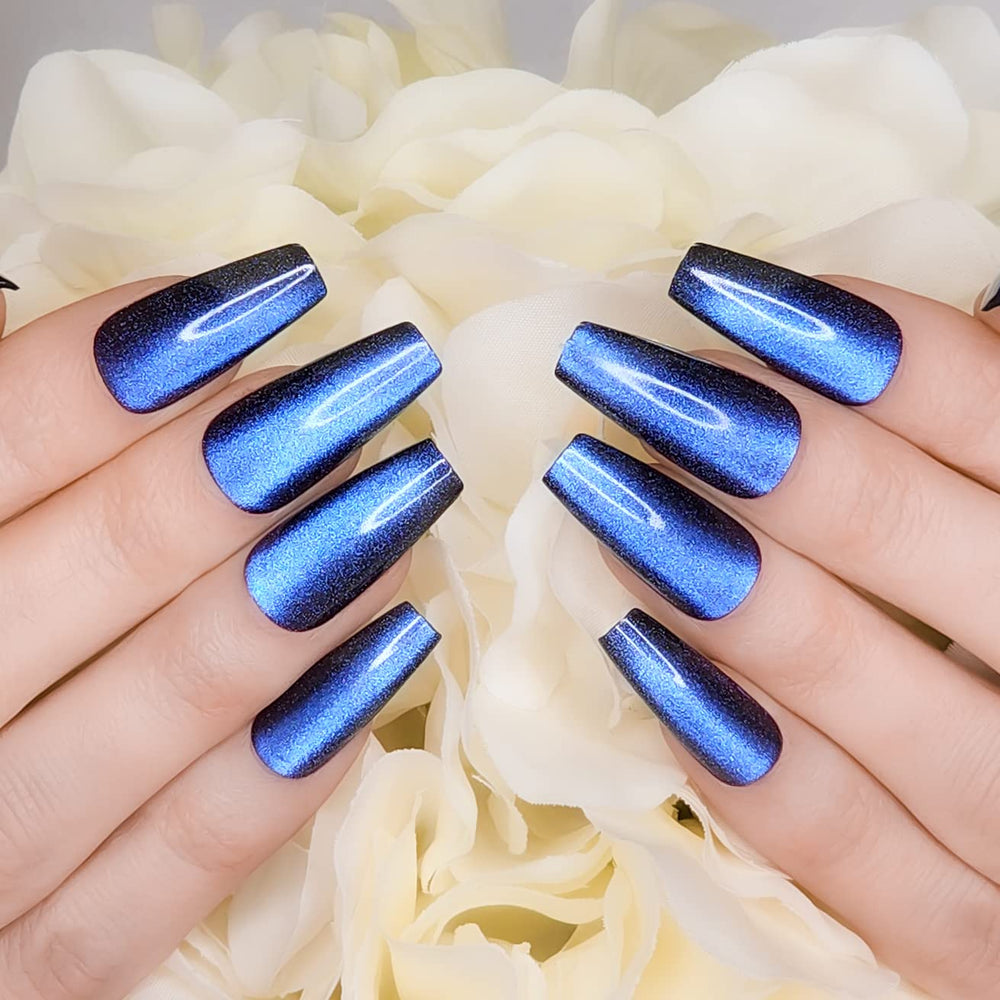 Hypnaughty Stardust Cat Eye nails length-adjustable offer customizable fit.