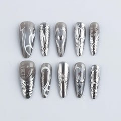 HZJXRT glue-on nails enable quick, salon-like results at home.