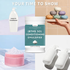 Hznxolrc BTMS 50 emulsion texture close-up suggests silky feel and easy mixing.