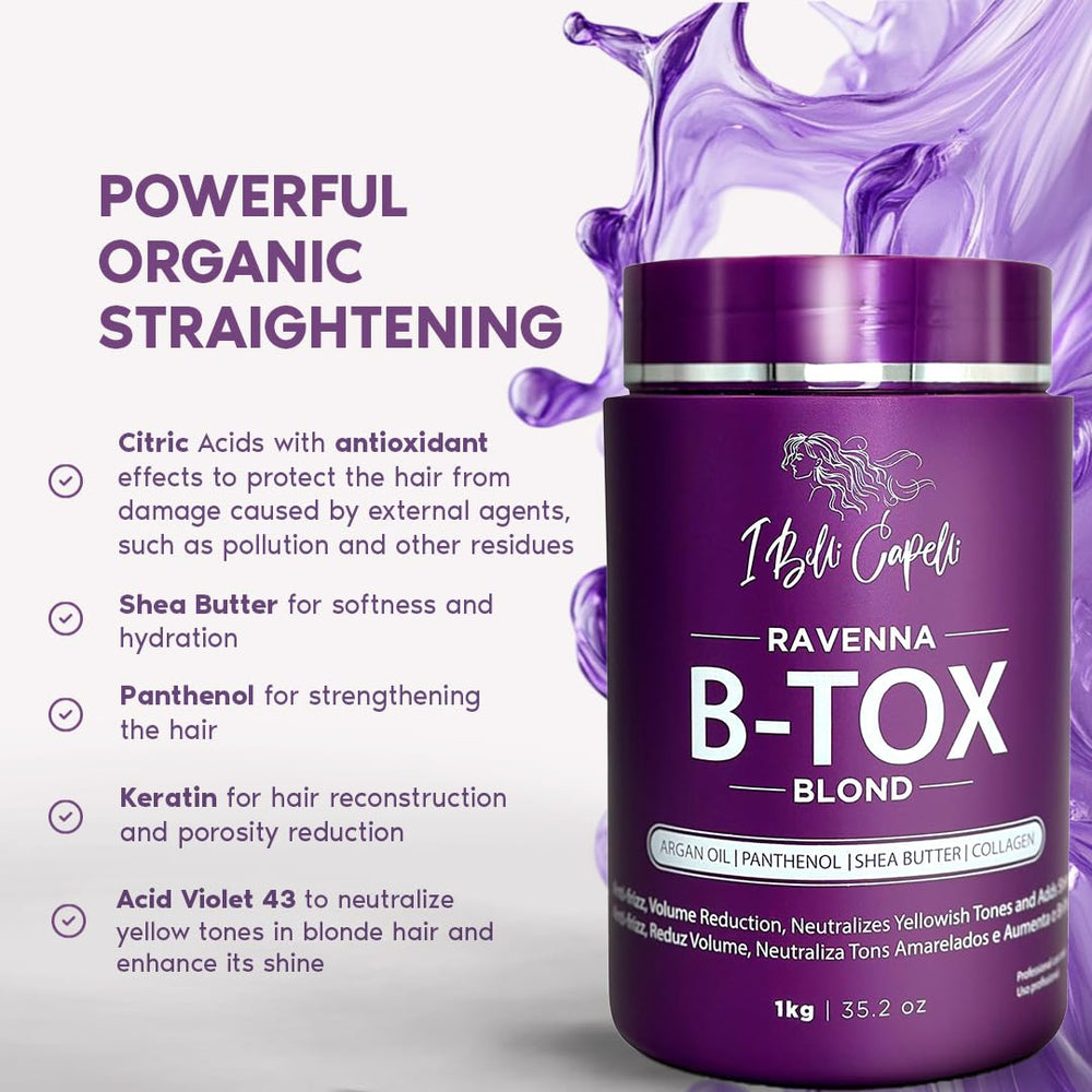I Belli Capelli Ravenna B-tox Kit argan-oil mask for nourishing shine