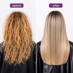 I Belli Capelli Ravenna B-tox Kit mask application showing deep conditioning for blondes