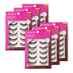 i•ENVY Demi Wispies six-pack front view for natural lift