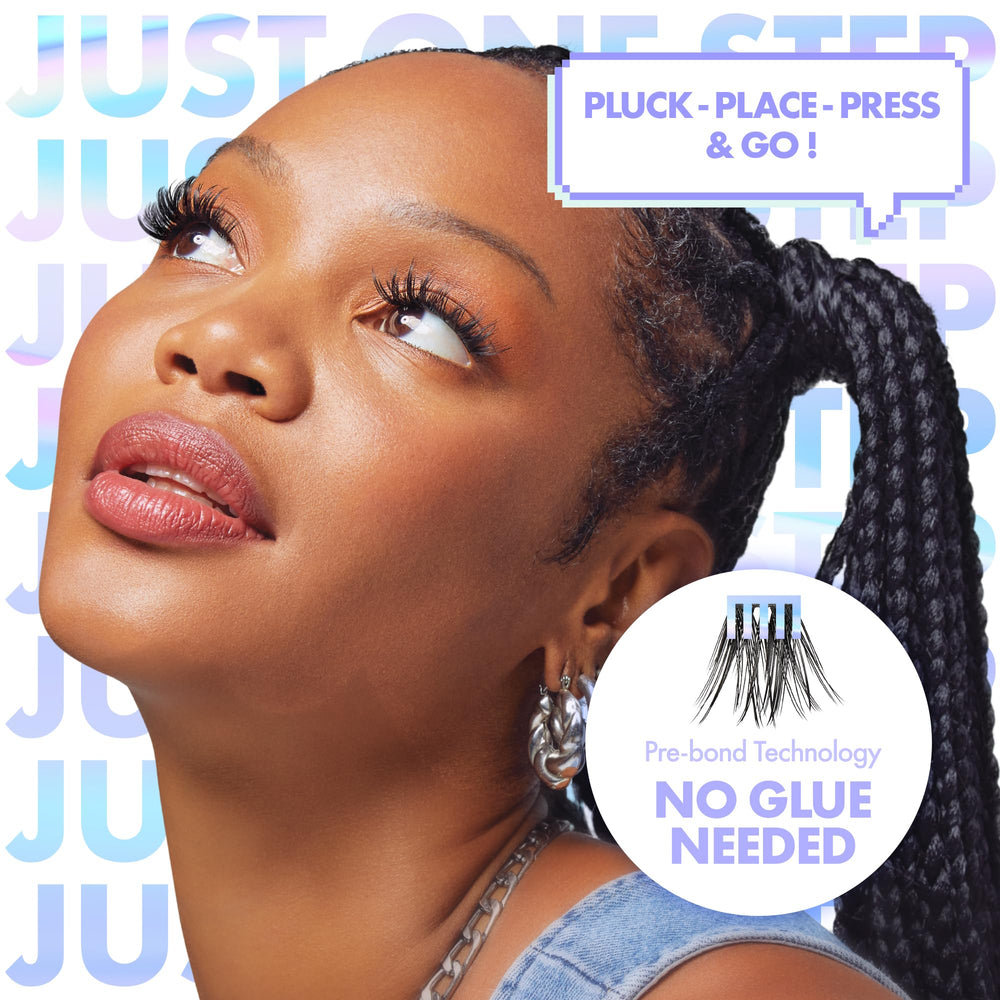 i-ENVY Press&Go lashes removal demonstrates gentle, damage-free removal.