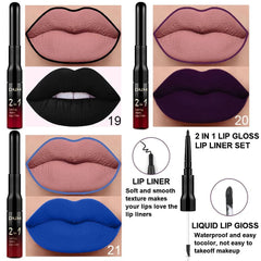 IATMOMOD dual-ended lip liner and lipstick for precise definition.