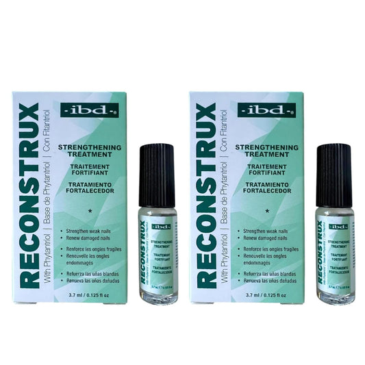 IBD Reconstrux nail growth bottle ready for application to strengthen nails
