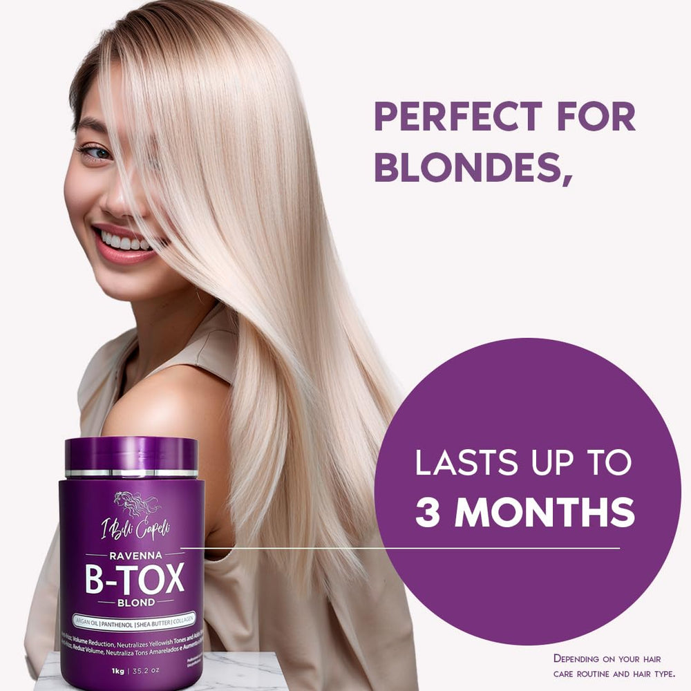 I Belli Capelli Ravenna Blond B-tox application gloves show hygienic at-home use