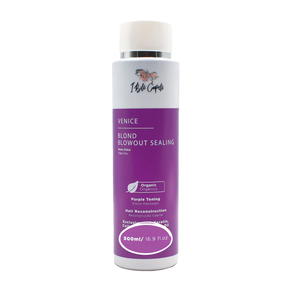 I Belli Capelli Venice keratin treatment bottle pour enhances application control