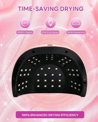 iBigLY UV LED Nail Lamp 99-second low-heat mode protects sensitive skin