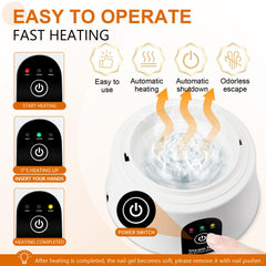 IBNG hands inside bowl removing gel safely with guided steps