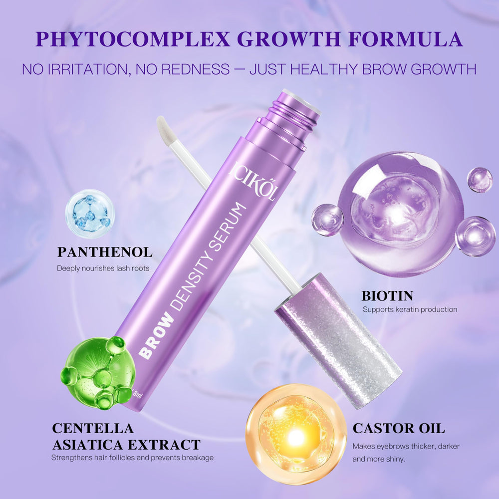 Close-up texture of ICIKOL serum showing smooth liquid for absorption.