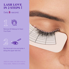ICIKOL Eyelash Serum application routine demonstrates easy morning and night use