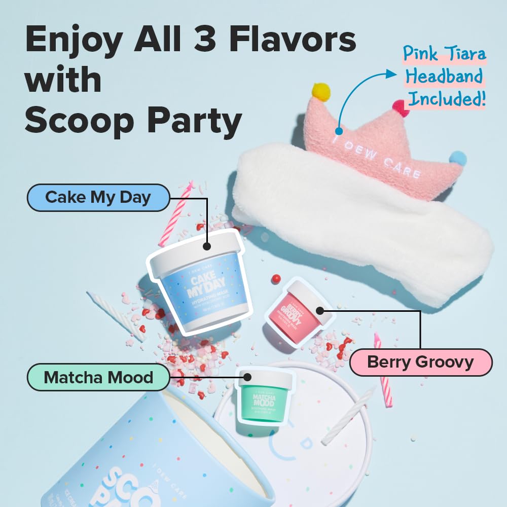 I DEW CARE Scoop Party Matcha Mood mask soothing and cooling the complexion
