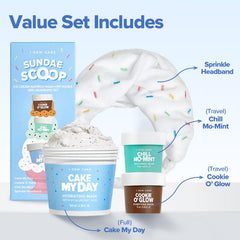 I DEW CARE Sundae Scoop Cake My Day mask hydrates for a dewy teen glow.