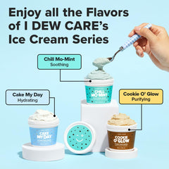 I DEW CARE Chill Mo Mint tub full view shows 3.38 oz size.