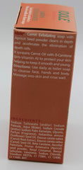 Idole carrot exfoliating soap in bathroom setup for daily routine