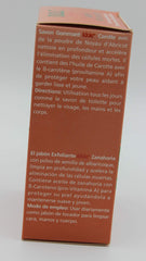 Idole carrot exfoliating soap surface with oil glow suggesting nourishment