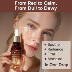 ID PLACOSMETICS Exo-V Booster pore-refine focus showcases smoother pores.