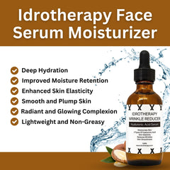Idrotherapy serum texture swirl showcasing silky, lightweight hydration.