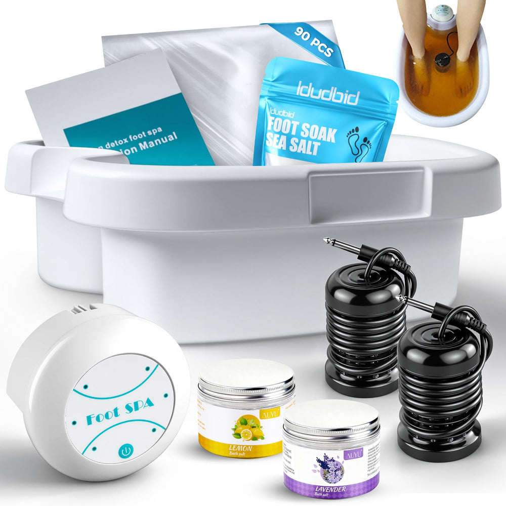 Idudbid ionic foot bath front view for home spa detox