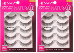 iENVY Kiss Au Naturale natural style lashes with a soft band for comfortable wear.