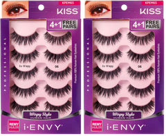 iENVY by KISS So Wispy lashes pack shows natural wispy style for day-to-night wear.