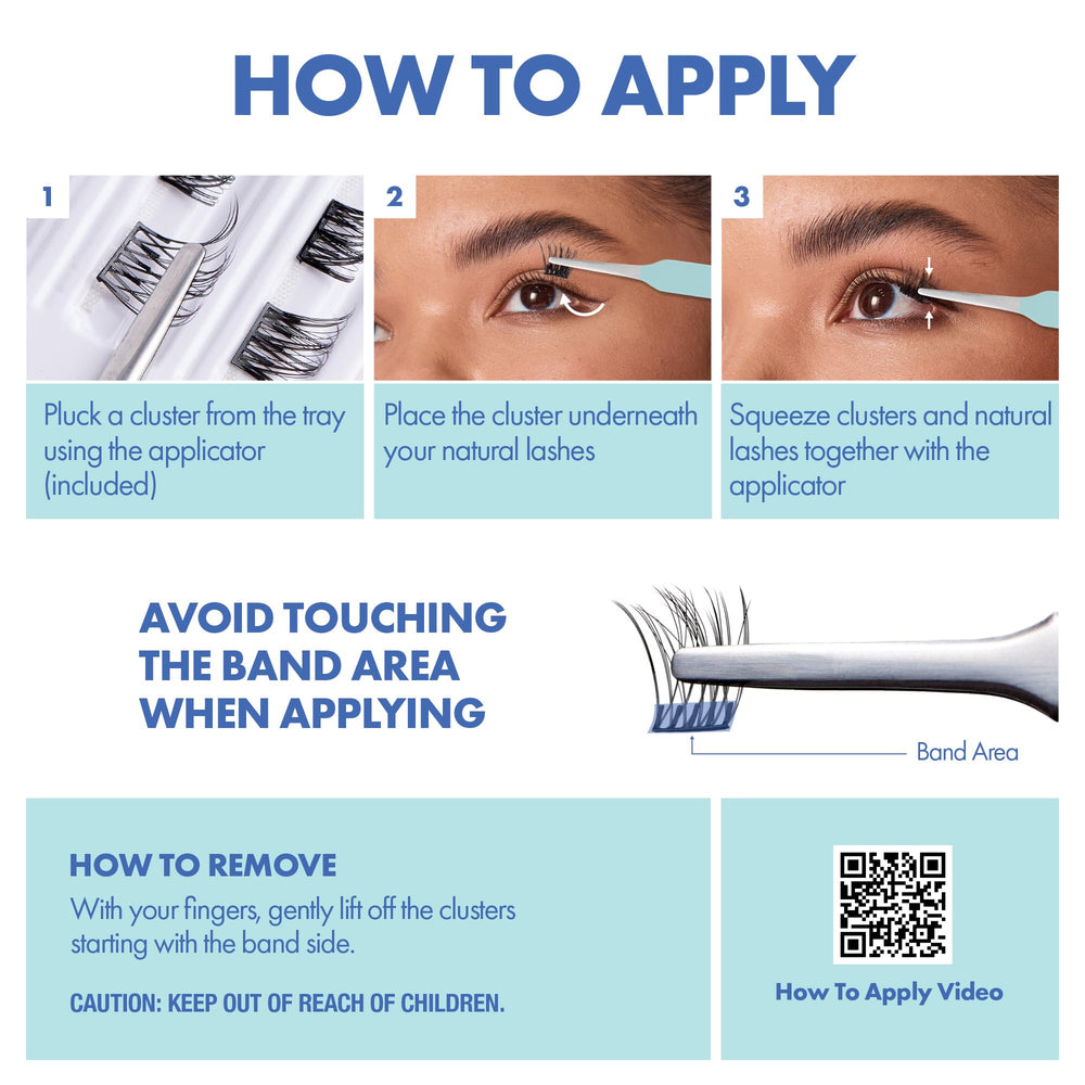 i•ENVY waterproof lashes endure workouts and heat while maintaining natural-looking clusters
