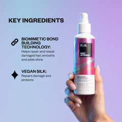IGK Best Interest Bond-Building Air Dry Styling Cream bottle spotlight
