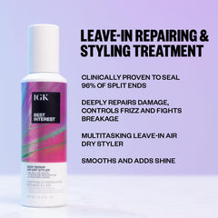 IGK Best Interest Bond-Building Air Dry Styling Cream application scene