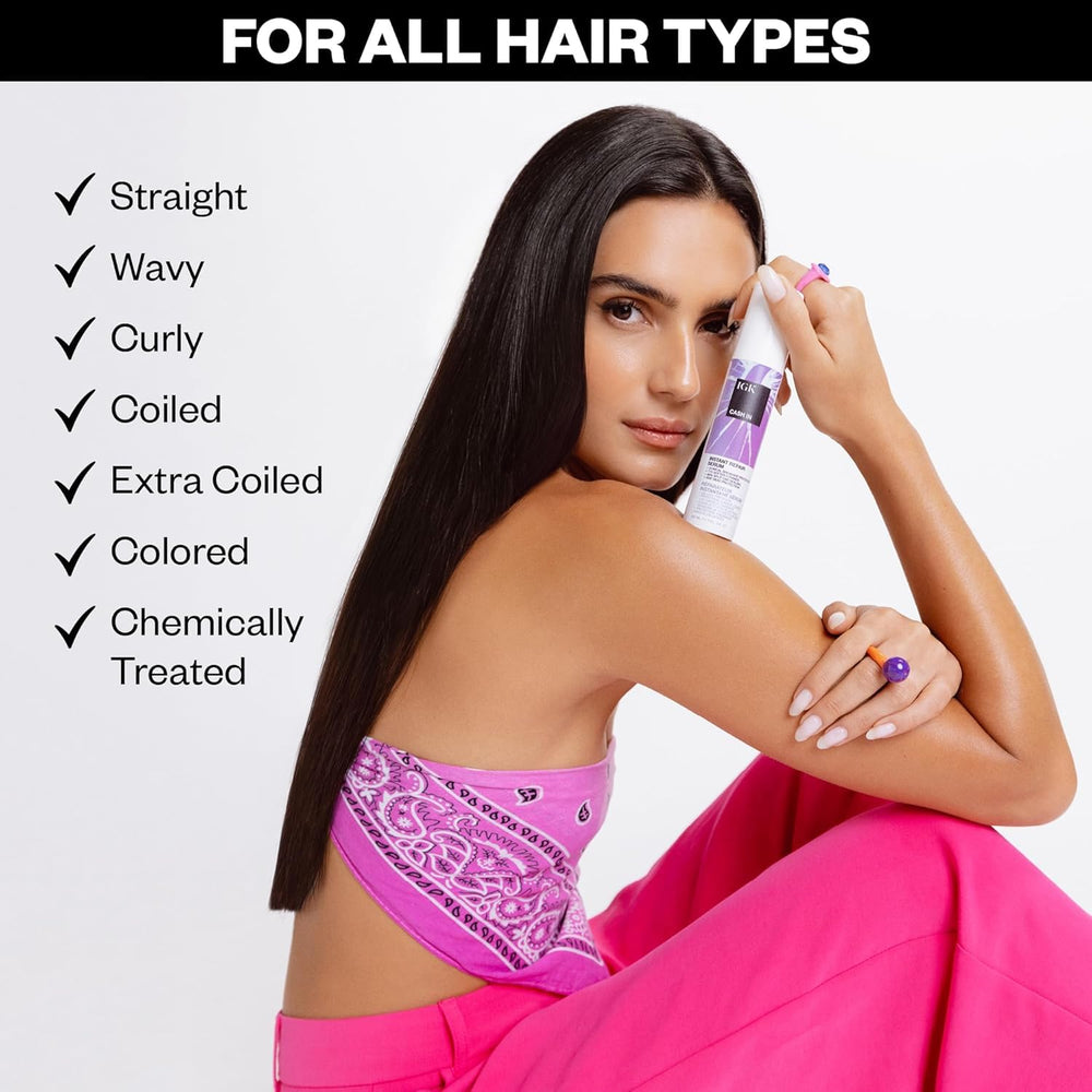 IGK Cash In two-pack packaging displayed for routine hair repair