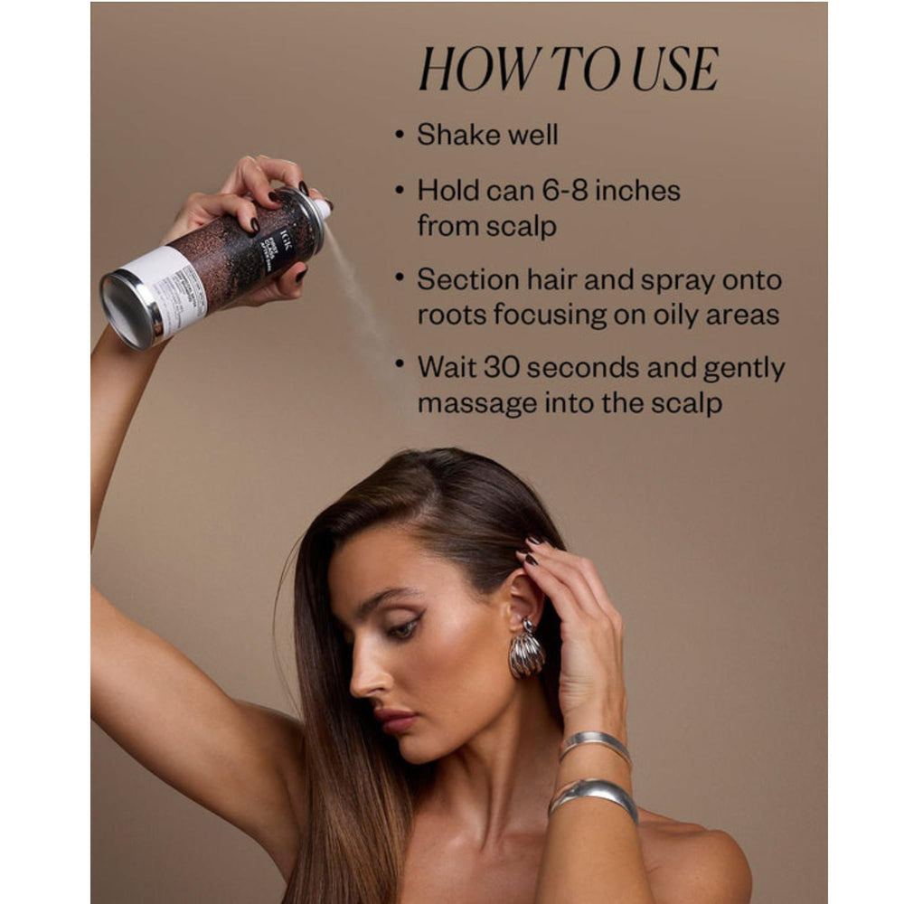 IGK First Class After Dark soft brown tint close-up demonstrates seamless blending without white residue.