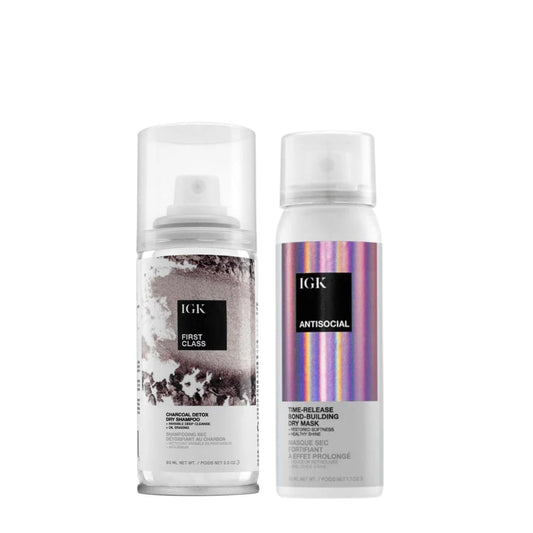 IGK First Class Dry Shampoo bottle refreshing roots and volume