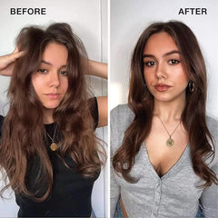 IGK Frizz-control finish shot highlights sleek, manageable hair