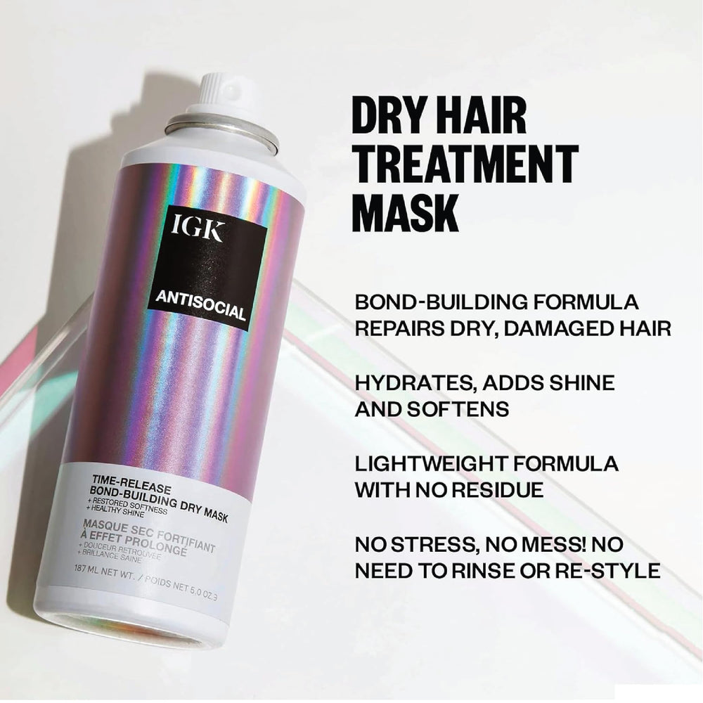 IGK Good Behavior Spirulina smoothing spray mist for frizz control