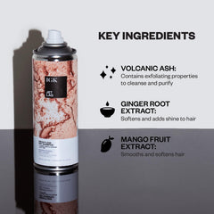 IGK Jet Lag application on hair for quick refresh.